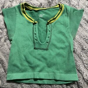 Urban Outfitters Go for Gold top in green size xs/s